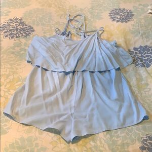Strappy Baby Blue Romper